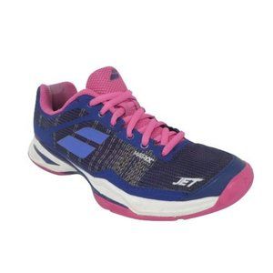 Babolat Jet Mach I Tennis Shoes Sneakers Womens 7 Blue Pink Ortholite Lightweigh